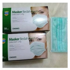 Harga Jual OneMed Face Mask Masker Bedah 3 Ply Earloop - CV Wahana Hilab Indonesia